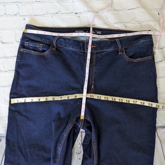 OLD NAVY Mid-Rise Rockstar Super Skinny Dark wash Stretch Jeans - Picture 6 of 9